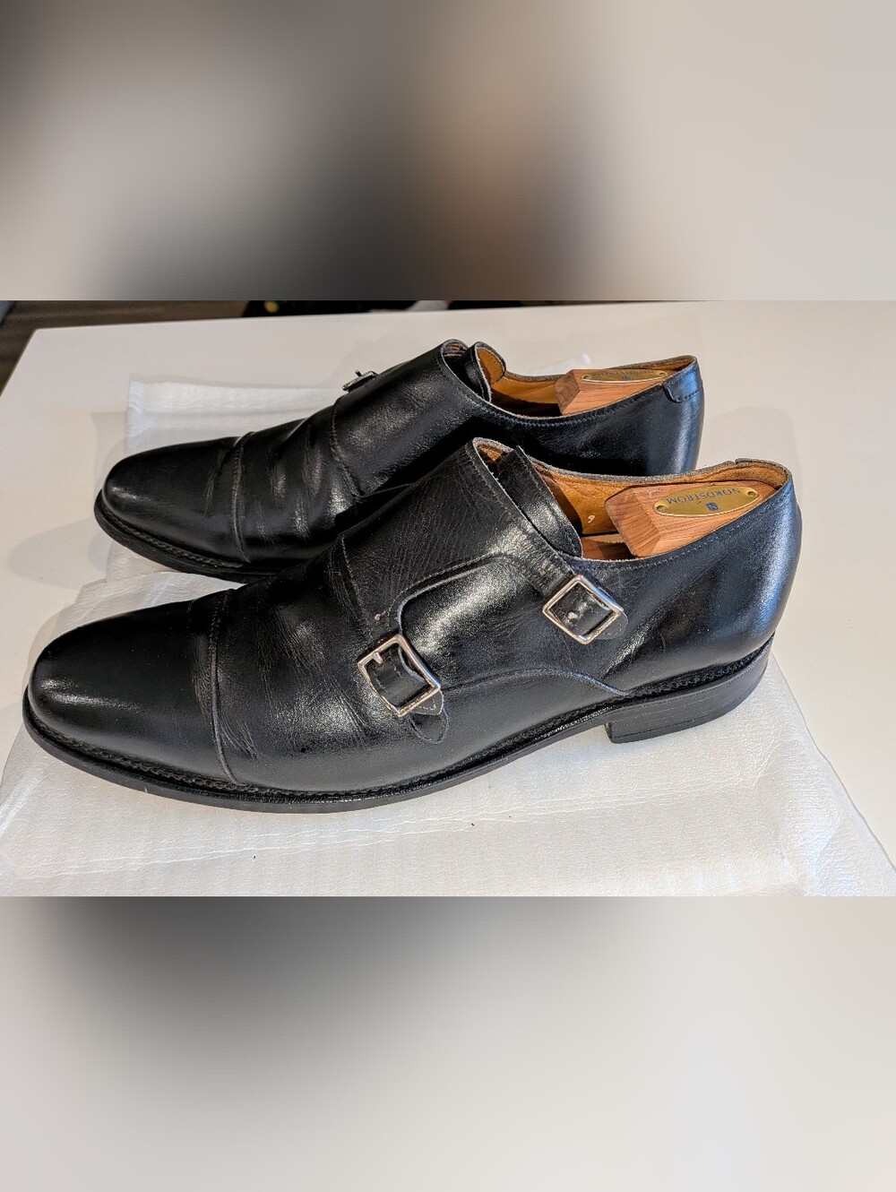 Allen Edmonds Double Monk Strap Dress Shoe.